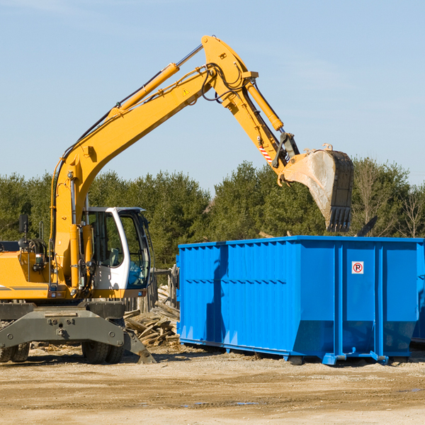 are there any restrictions on where a residential dumpster can be placed in Black Canyon City